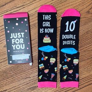 Amazon Kids Birthday Socks - 10th Birthday